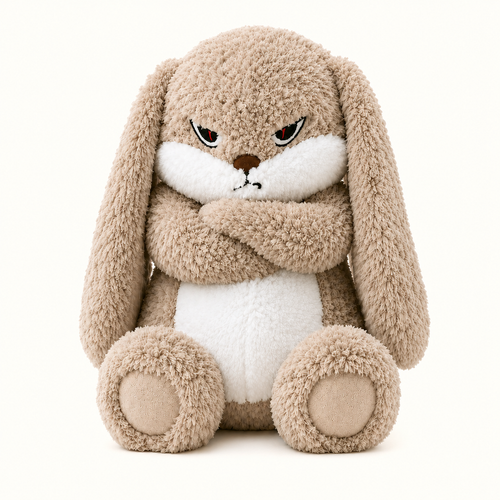 Peluche de Conejo Enfadado